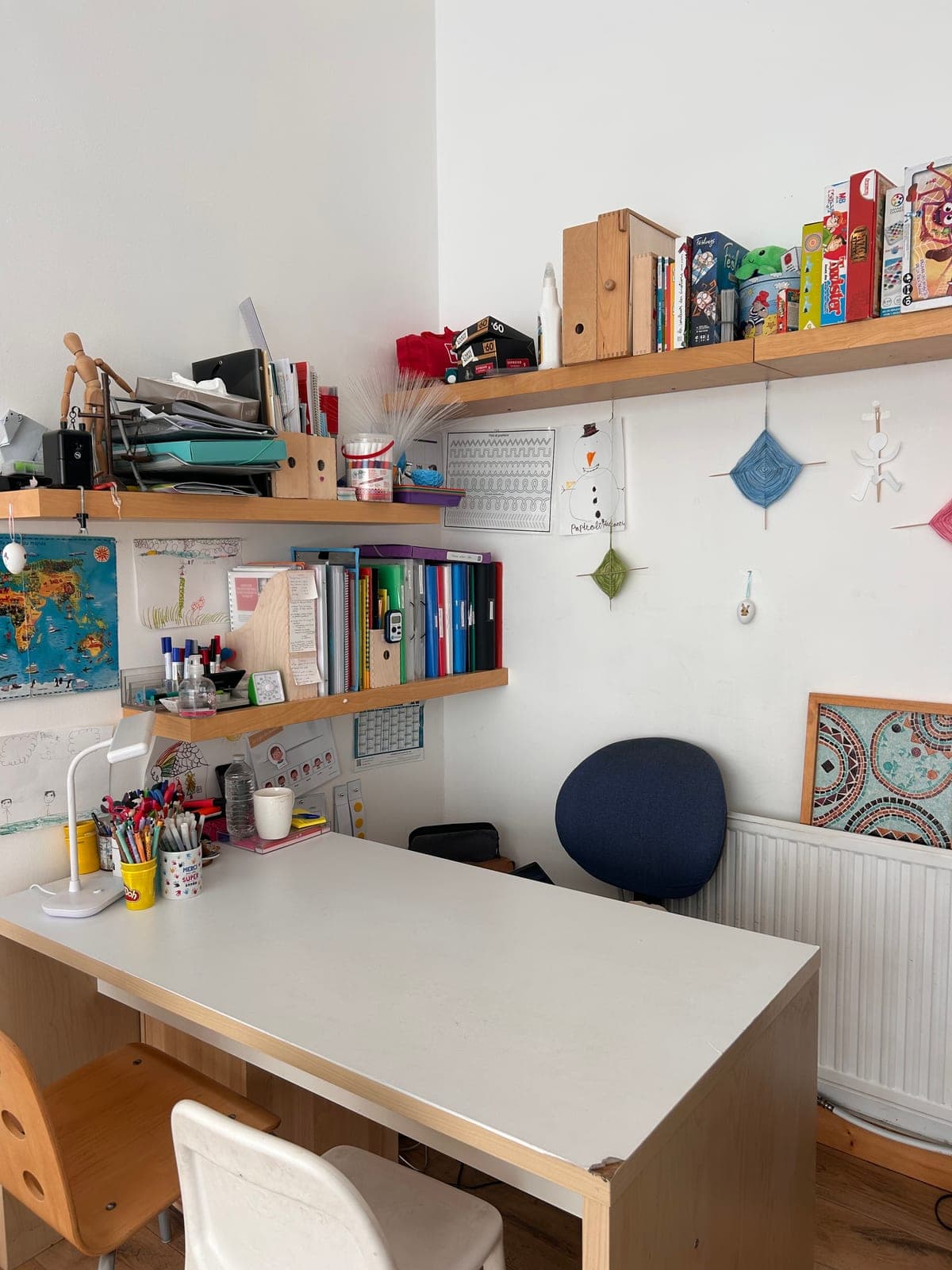 Le bureau, pour les entretiens et les bilans